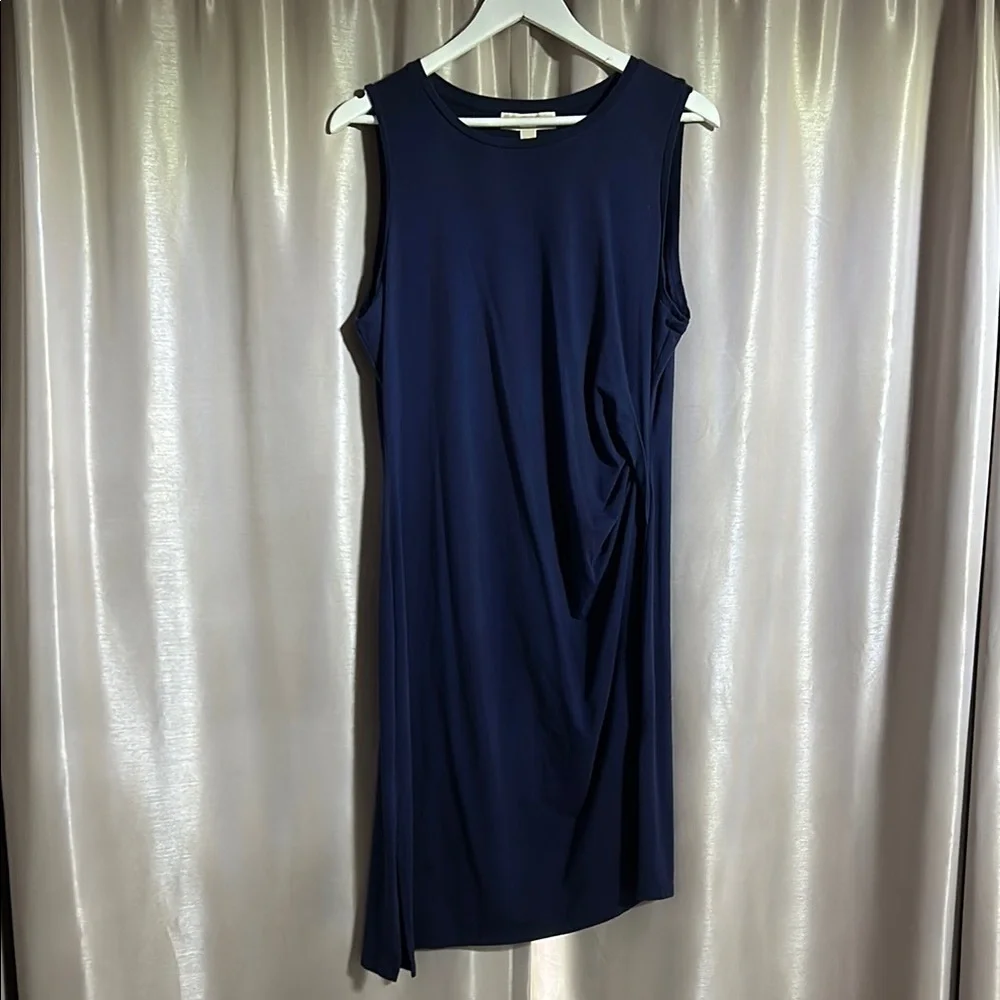 Michael Kors Asymmetrical Navy Dress
